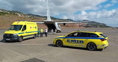Ambulâncias da CVP transportaram quatro doentes oriundos dos Açores e do Porto Santo esta sexta-feira