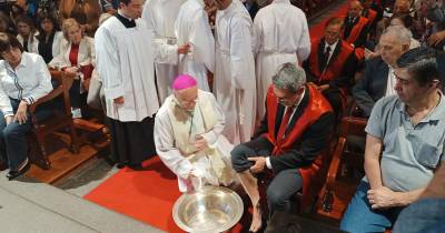 Lava-pés: Exemplo de Jesus replicado na Sé do Funchal