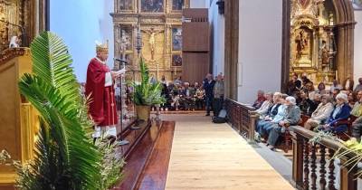 Cerimónias religiosas neste Domingo de Ramos foram presididas por D. Nuno Brás.