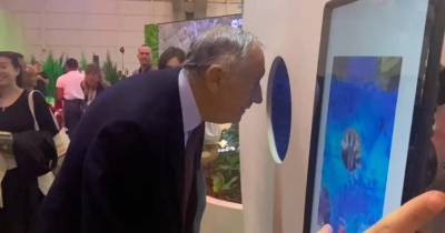 BTL: Vídeo marca passagem de Marcelo Rebelo de Sousa pelo stand da Madeira