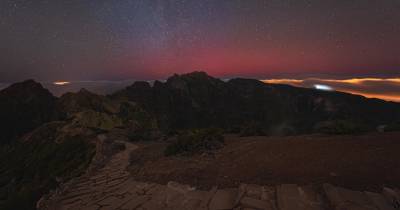 Auroras visíveis na Europa chegaram à Madeira.