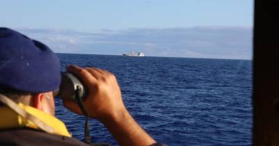 O navio logístico Ursa Major foi acompanhado ao longo da ZEE do Continente entre os dias 22 e 23 de julho.