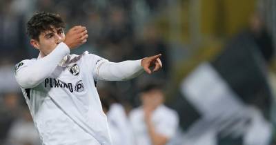 Defesa Óscar Rivas marcou o segundo golo dos minhotos.