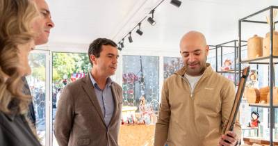 Nuno Maciel visitou stand da IVBAM na placa central e destacou a qualidade dos produtos regionais