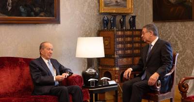 Presidente da República esteve reunido com Ireneu Barreto durante cerca de meia hora.