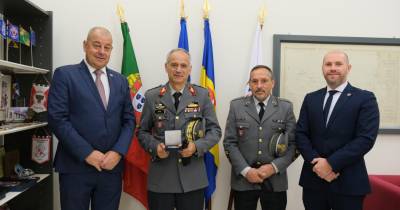 Coronel António Nunes, presidente do SRPC, recebeu novo comandante da ZMM.