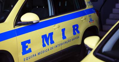 Equipa médica da EMIR esteve no local.