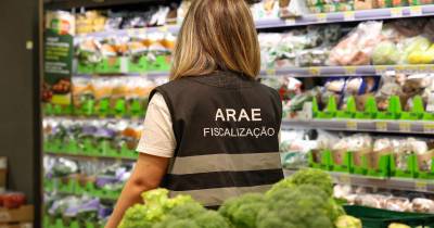 ARAE apreende produtos hortofrutícolas impróprios para consumo em grande superfície comercial