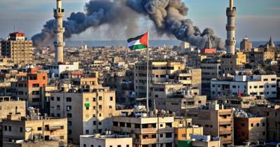 Gaza town of Gaza Strip, Israel, October 10, 2023