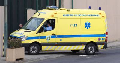 Bombeiros Voluntários Madeirenses transportaram ciclista para o hospital