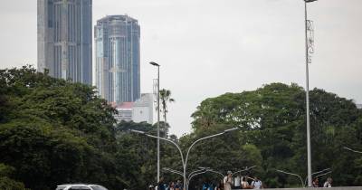 Parque Central, em Caracas, esta terça-feira.