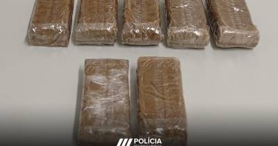 Foram detetadas e apreendidas 1366 doses individuais de ‘haxixe’ .