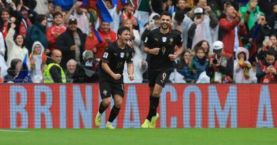 João Neves marcou os primeiros golos da carreira ao serviço da Seleção Nacional. Gonçalo Ramos também fez o gosto ao pé.
