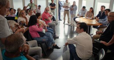Reunião da administração do IHM com moradores do Bairro de Santo Amaro.