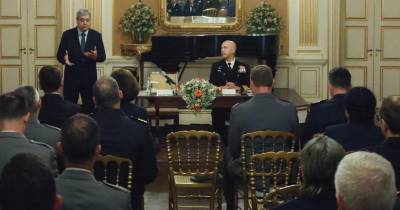 Formandos do curso de promoção a oficial-general recebidos por representante da República