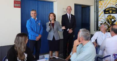 Paula Margarido nas comemorações dos 101 anos do Clube Desportivo 1.º de Maio
