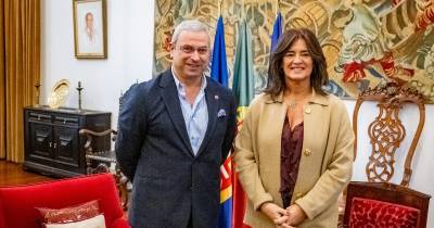 Rubina Leal recebeu hoje Duarte Pacheco em audiência.