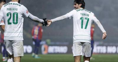 Trincão foi um dos autores dos golos do Sporting.