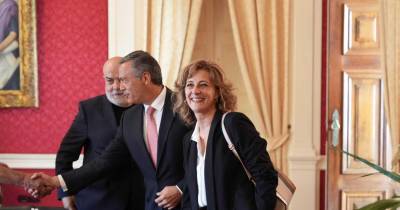 Cristina Pedra e Pedro Calado na sessão de tomada de posse