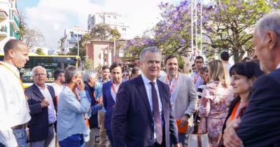O social-democrata foi recebi à chegada ao Centro de Congressos da Madeira com uma salva de palmas.