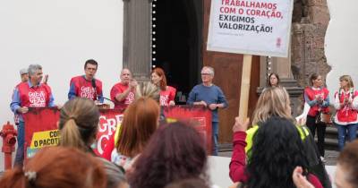 Centenas de trabalhadores marcam presença na concentração por “direitos laborais” (com fotos)