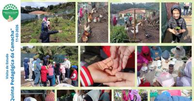 Alunos da Ponta do Sol à descoberta da Quinta Pedagógica da Camacha