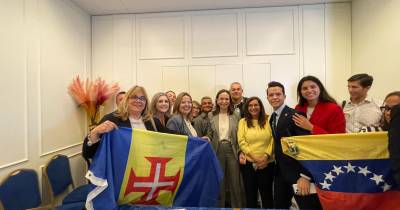 Comando ConVzla Madeira representado em encontro com María Corina Machado