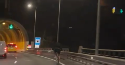 Ciclista surpreende condutores na via rápida (com vídeo)