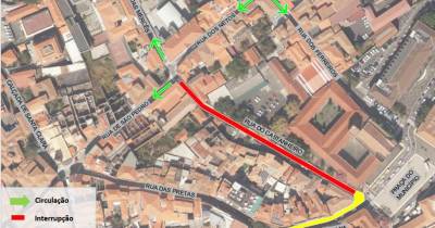 Rua de São Pedro reabre no domingo, ruas do Castanheiro e Câmara Pestana sujeitas a intervenções