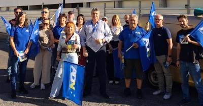 ADN esteve em campanha nas Courelas, Santo António.