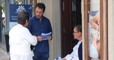 Duarte Martins esteve em campanha no Funchal.