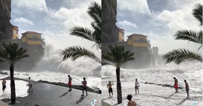 Vídeo mostra novo desafio às ondas na Ponta do Sol