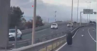 Pneu andou á solta na VR1.