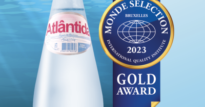 Água Atlântida premiada com medalha de Grande Ouro