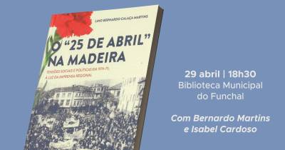 Bernardo Martins aborda panorama do 25 de Abril na Região na Biblioteca Municipal do Funchal