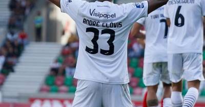 André Clóvis marcou o golo que vai dando vantagem aos ‘viriatos’.