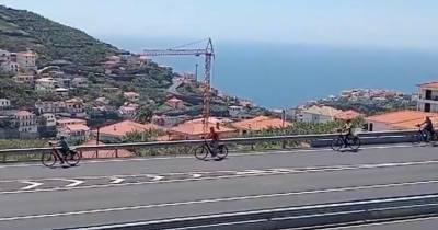 As imagens estão a causar alguma preocupação entre os internautas e os condutores.