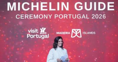 Daniela Ruah, no palco do Savoy Palace, a ensaiar para a cerimónia da Gala Guia Michelin Portugal.