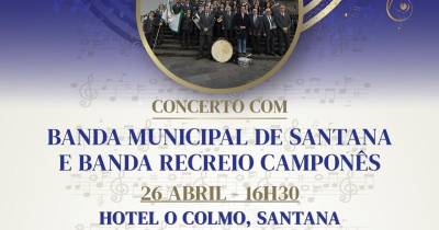 Banda Recreio Camponês regressa a Santana dez anos depois para concerto conjunto com a banda local
