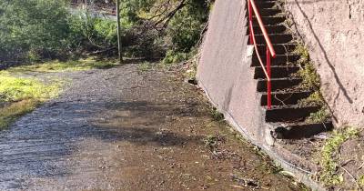 Mau tempo isola população de localidade na Ribeira Brava