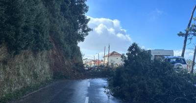 Derrocada no Sítio das Florenças na Calheta
