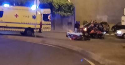 Motociclista ferido em despiste na zona dos Viveiros
