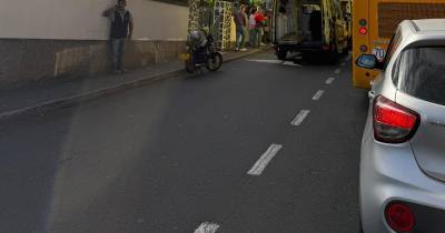 Trânsito esteve parado durante algum tempo