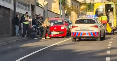 Motociclista ferido em acidente na Rua das Maravilhas