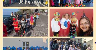 Desfile de Carnaval levou alunos em cortejo na Ponta do Sol
