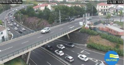 Engarrafamento já está no nó da Ponte dos Frades.