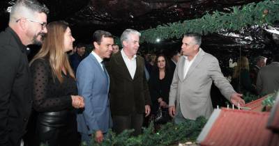 Nuno Maciel esteve na inauguração do presépio de São Roque, no Galeão.