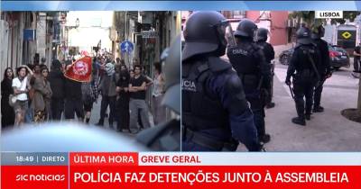 Greve geral: Confrontos entre a polícia e manifestantes