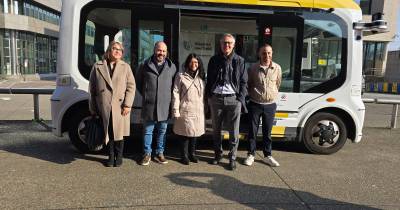 Sérgio Gonçalves visita projeto piloto de transporte público autónomo