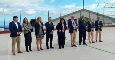 Pedro Gomes foi quem usou da palavra no dia a inauguração do recinto reabilitado.